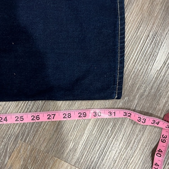 We the free women’s wide leg patch pockets dark wash denim jeans size 25 - Picture 9 of 9